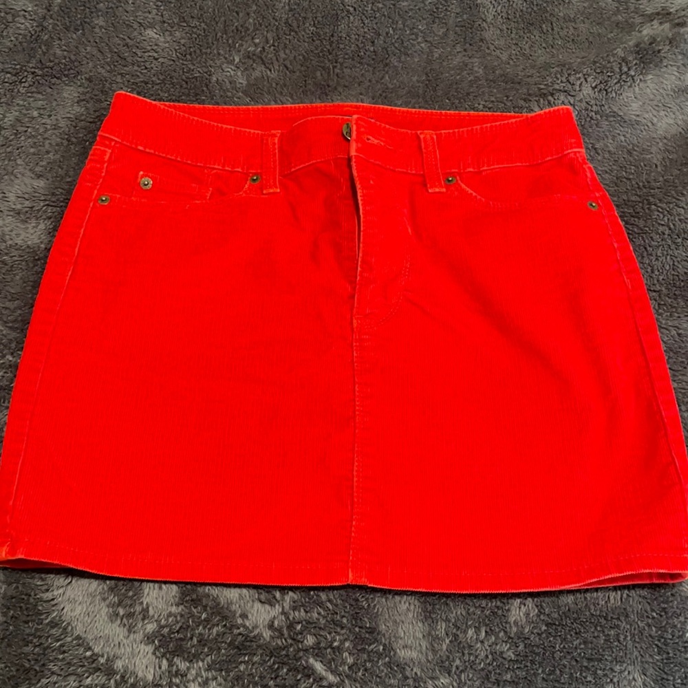 GAP Orange corduroy skirt
